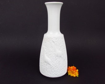 Vintage Op Art bisque porcelain vase by Schumann Arzberg / 1097 26 | 70s