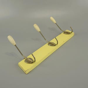Vintage coat rack / vintage wall hooks / German furniture / towel bar / mid century | West Germany | 50s
