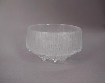Cuenco de vidrio Iittala Ultima Thule de aprox. 17 cm / Tapio Wirkkala | Finlandia | Años 70