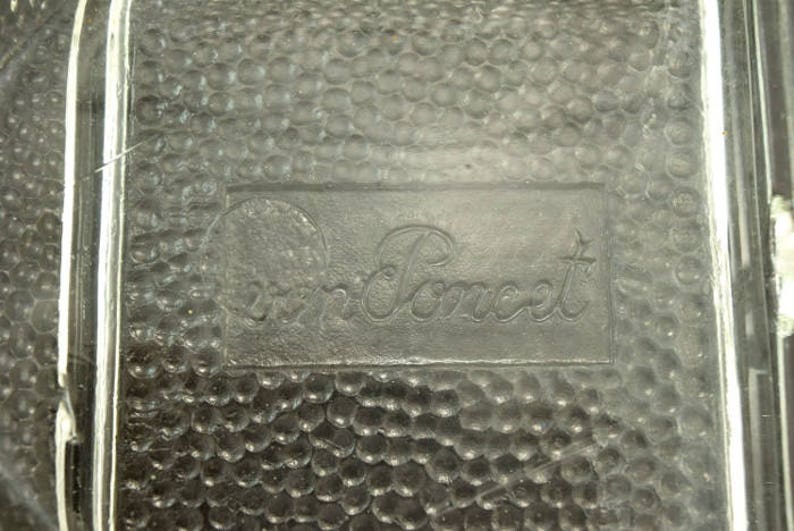 vintage 2 large vintage German glass scoops Poncet and HEYE