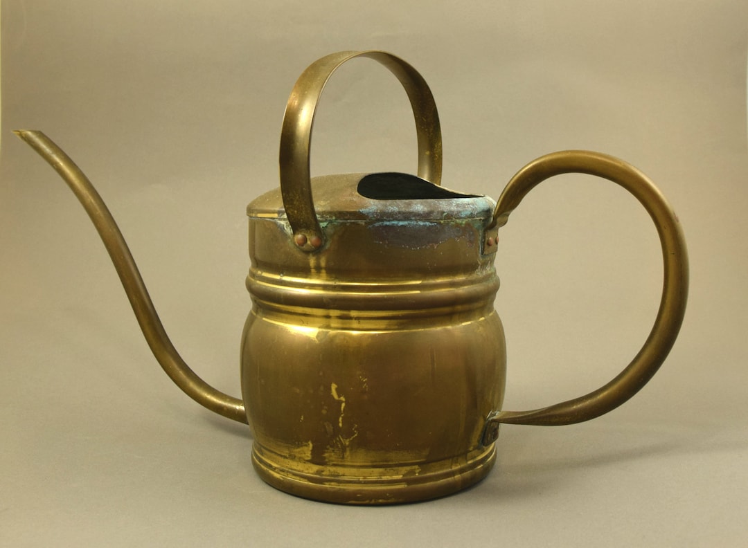 Vintage Watering Can, Brass Watering Can, Bonsai Watering Can, Indoor