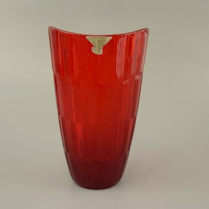 Vintage glass vase / Gullaskruf | Sweden | 50s