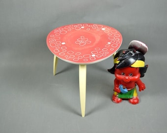 Vintage flower stool, side table, plant stand, coffee table | GDR | 70s