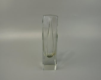 Vintage Glasvase / Blockvase (Vase) | Germany | 70er