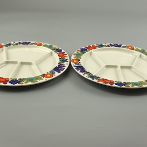 Villeroy and Boch Acapulco set of 2 fondue plates, tapas plate, designed by Christine Reuter.