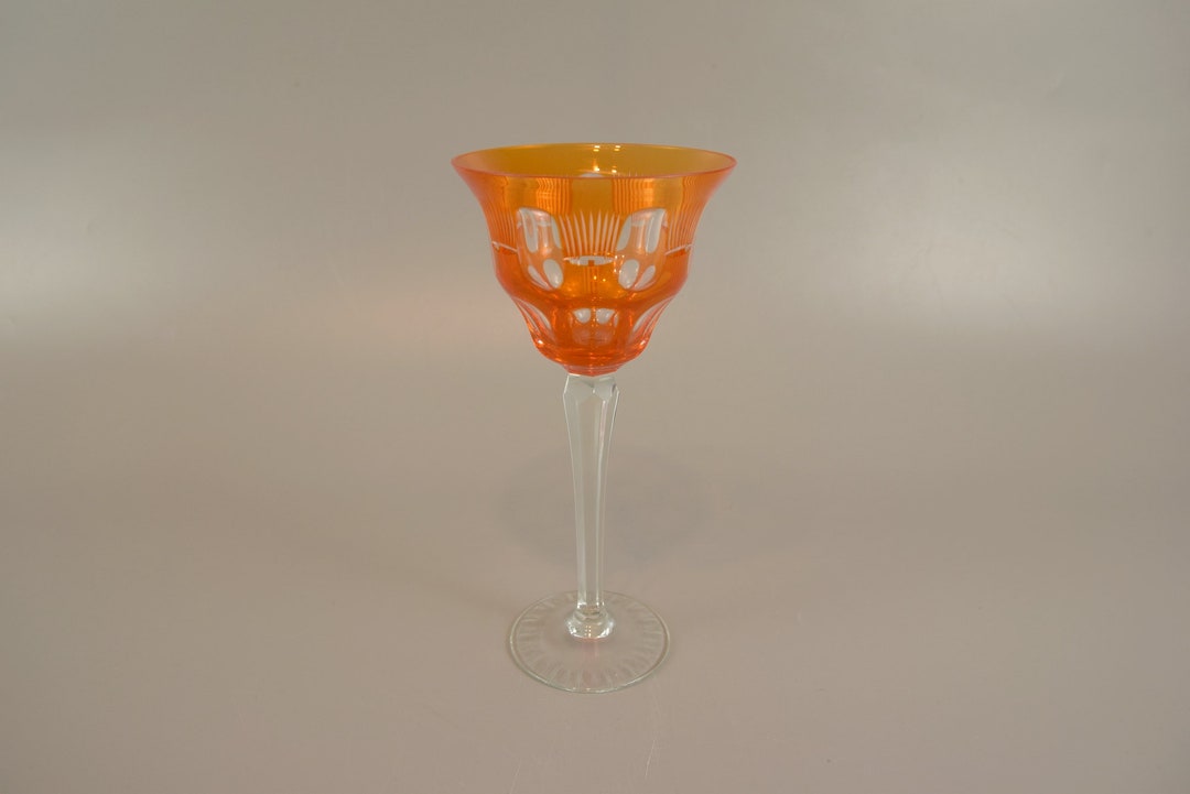 Vintage Wine Glass / Art Deco 30s Etsy