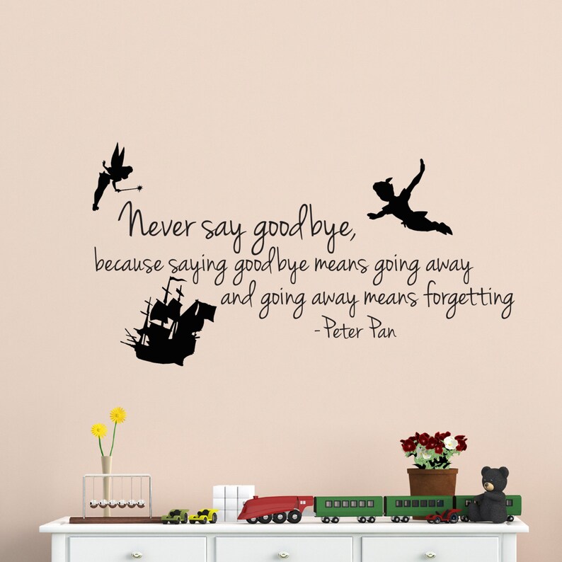 Disney Wall Decal Vinyl Peter Pan Kids Wall Decal Vinyl Peter Pan