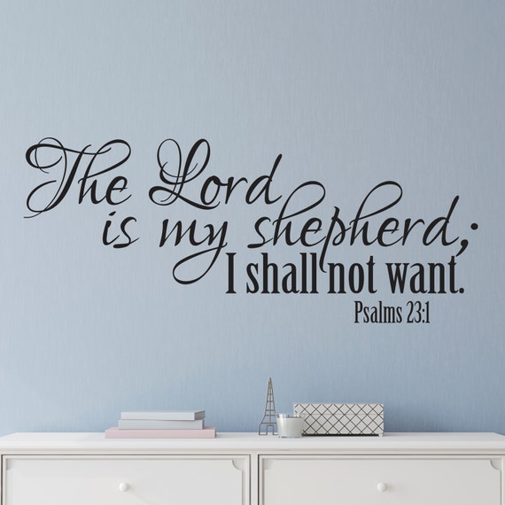 Vinyl Wall Sticker Bible Bible Verse Wall Decals Psalm 236 Scripture