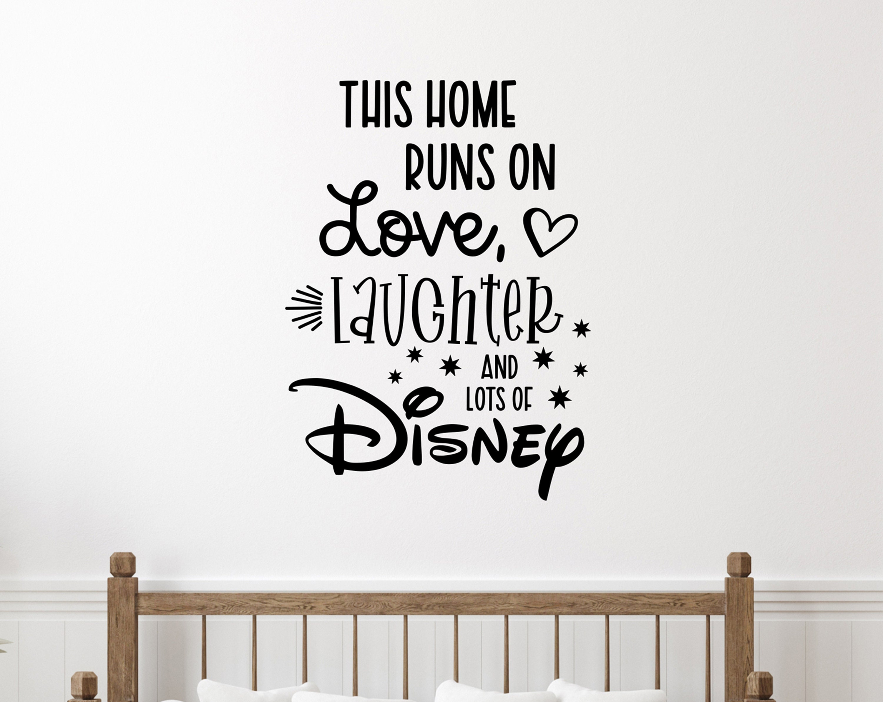 Disney Wall Decal Disney Wall Sticker Love Disney Family Etsy