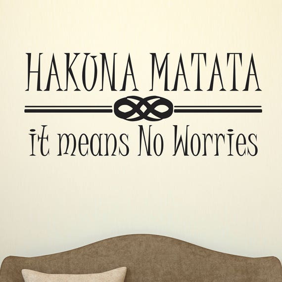disney wall decal disney wall sticker hakuna matata lion | etsy