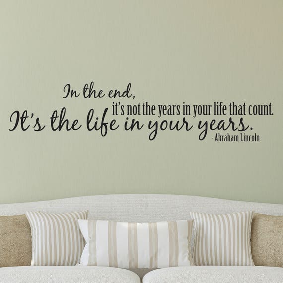 Vinyl Wall Decal Vinyl Wall Art Abraham Lincoln Quote