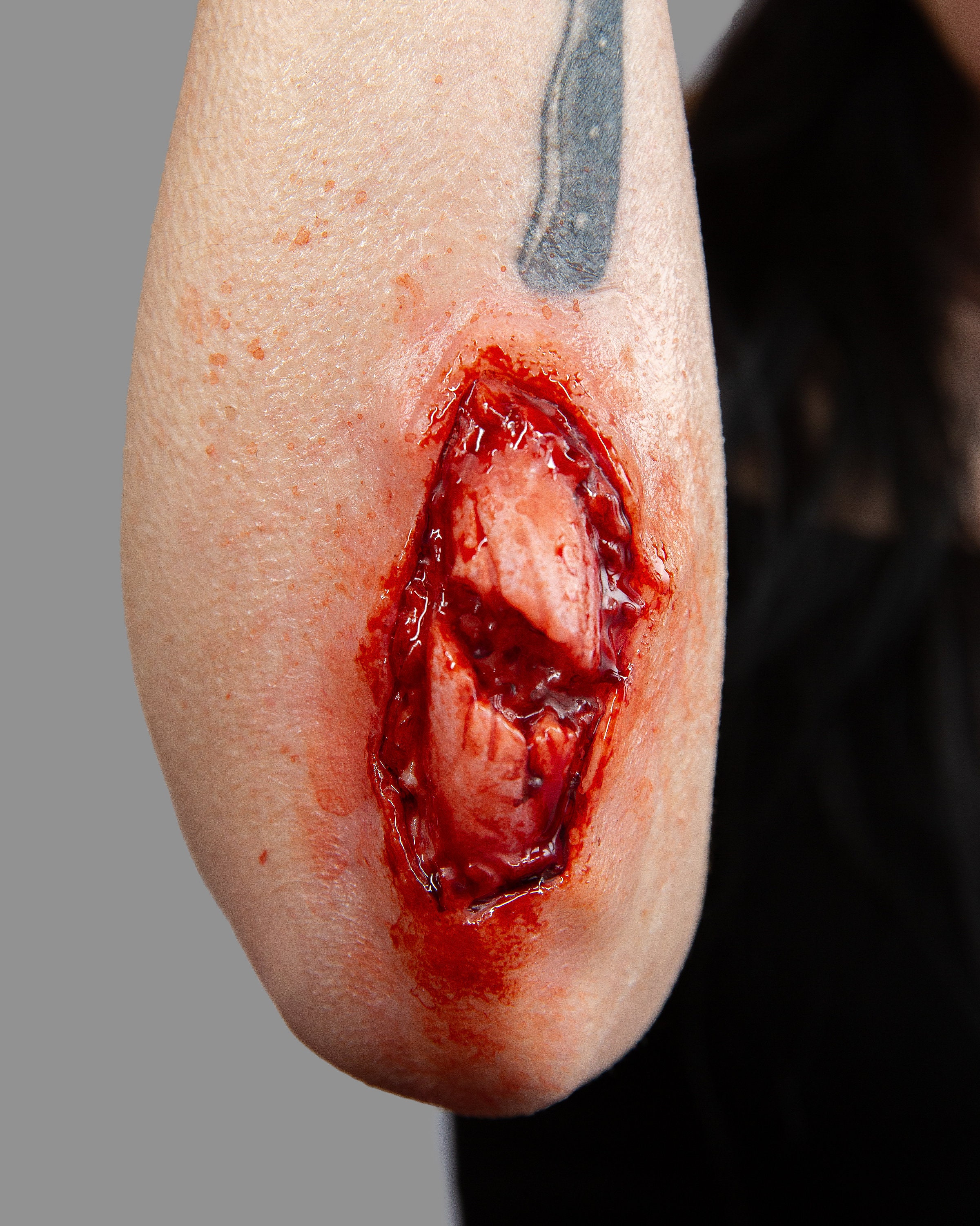 Broken Bone Wound Silicone Prosthetic F03