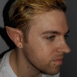 Elf Ears Tip Prosthetics Cosplay Halloween Latex Free E01 image 2