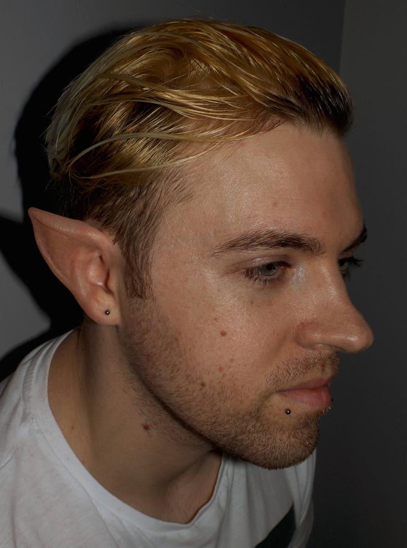 Elf Ears Tip Prosthetics Cosplay Halloween Latex Free E01 image 2