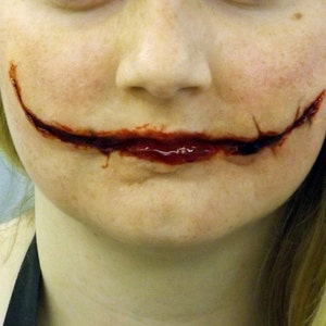 Joker Scars Prosthetic Chelsea Smile Reusable F05