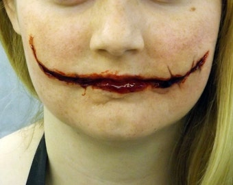 Joker Scars Prosthetic Chelsea Smile Reusable F05
