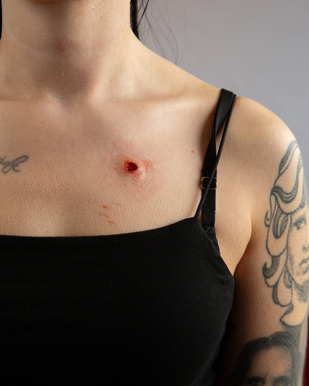 Gunshot Prosthetic Bullet Wound Entry & Exit Silicone Etsy