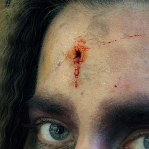 Bullet Wound Prosthetic ZOMBIE 3 Piece Walking Dead F07 image 1