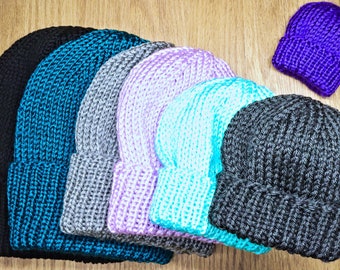 Knitting Pattern: Basic Slouch Hat in All Sizes