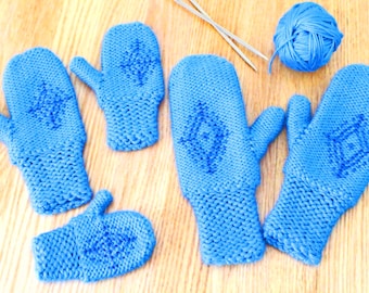 Knitting Pattern: Anna's Frozen Mittens Snowflake Gloves in Women's, Girls' and Toddler Sizes Inspired by Frozen