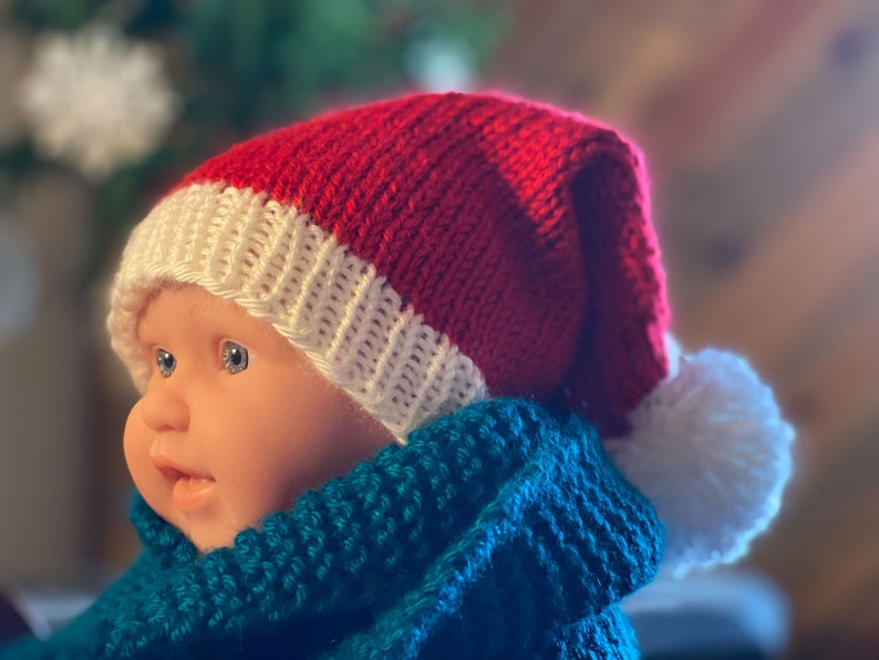 Knitting Pattern: Santa Hats & Gloves for the Whole Family image 6