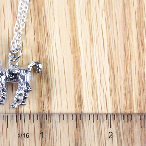 Llama Necklace gift for mom, knitter, crocheter silver llama alpaca pendant on long chain image 7