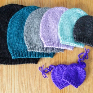 Knitting Pattern: Basic Knit Beanie Hat in All Sizes image 5