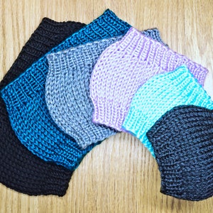 Strickanleitung - Basic Ohrenwärmer Stirnband / Messy Bun Hat