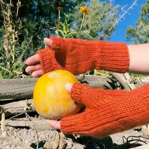 Knitting Pattern Set: Pumpkin Hat and Gloves with Sizes for Everyone image 3