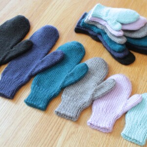 Knitting Pattern: Basic Knit Mittens in All Sizes image 7