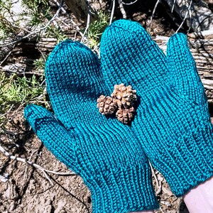 Knitting Pattern: Basic Knit Mittens in All Sizes image 3