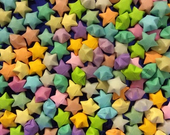 100 Pastel Colors Origami Stars