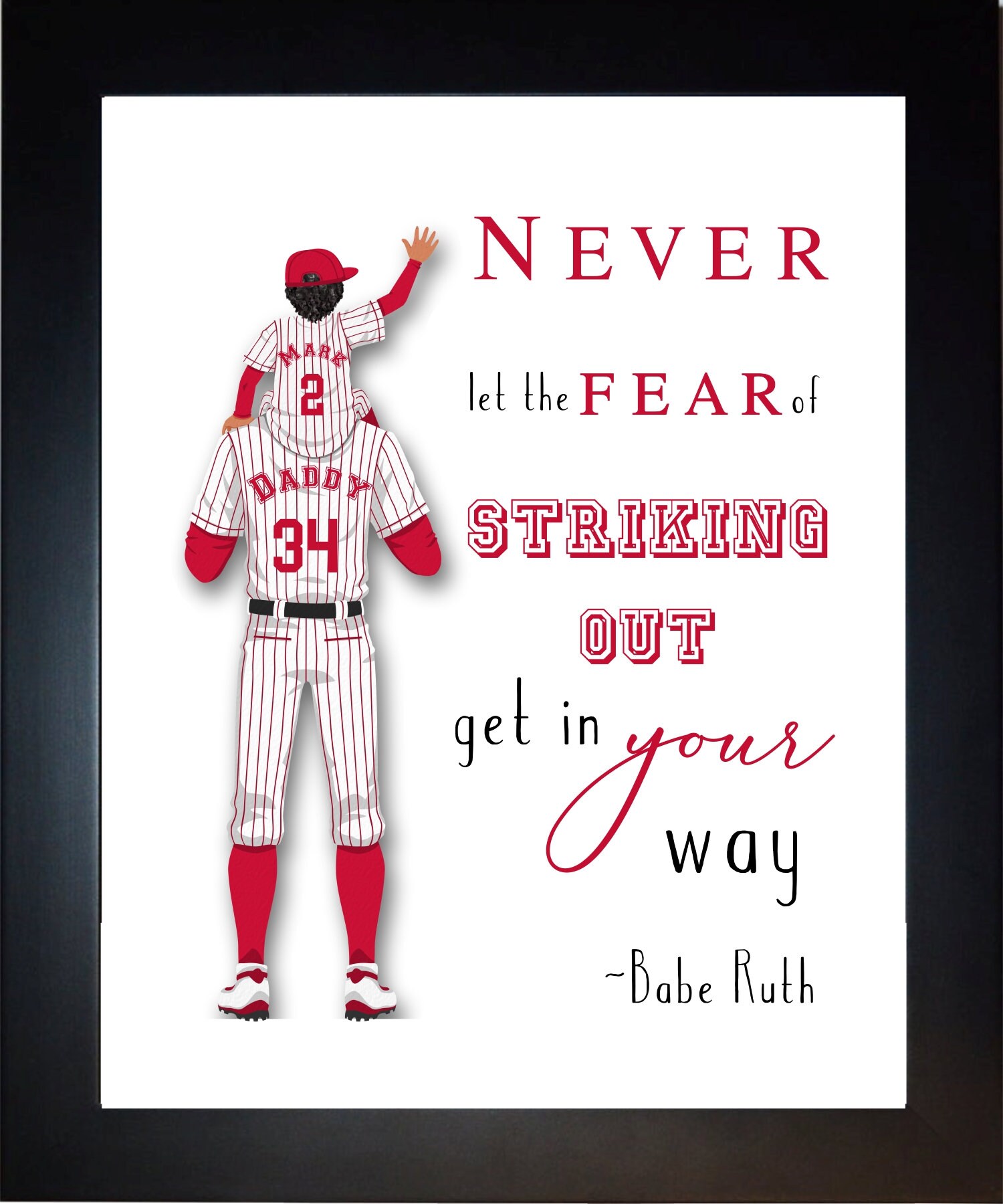 Sportraum Baseball Dekor Custom Baseball Kinderzimmer Dekor. | Etsy