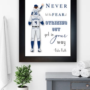 Father Son Baseball Decor, Dad Birthday Gift From Son, Baseball Nursery ...