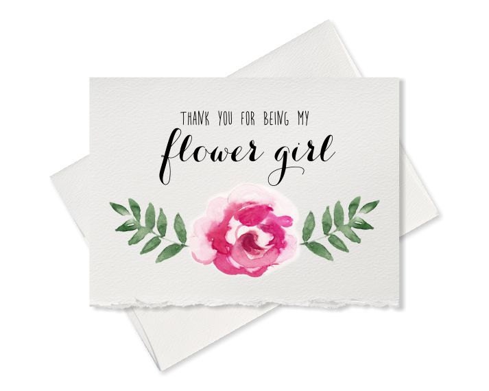 thank you for being my flower girl