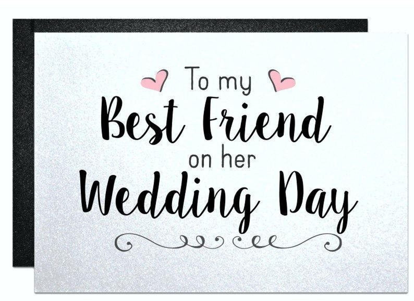 Best Friend Wedding Cards for Bride to My Best Friend Wedding Etsy