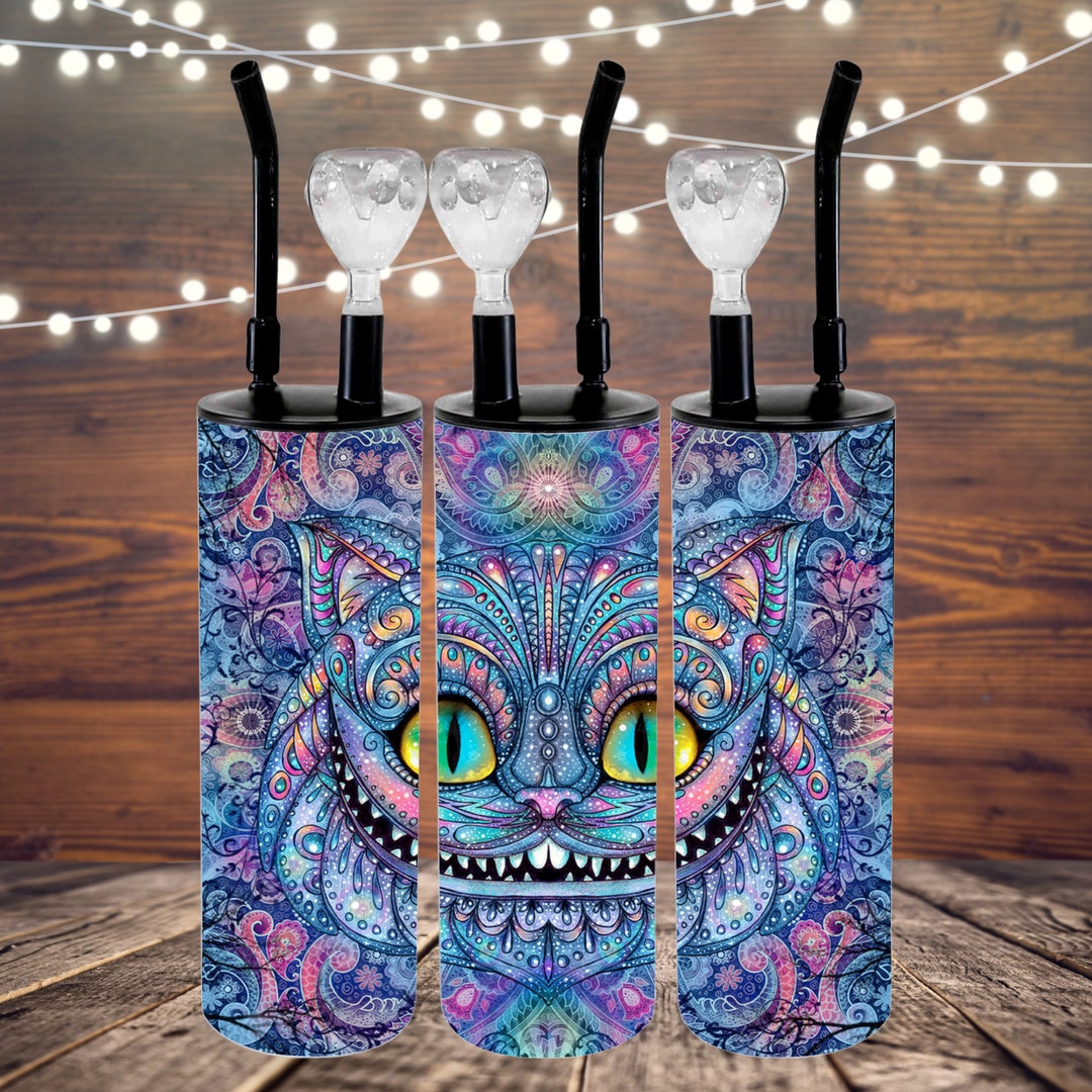 Grinning Cheshire Cat Hookah Mandala Twisted Wonderland Etsy