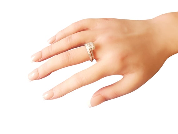 Tiffany Co. Platinum Legacy Cushion Diamond Ring … - image 6