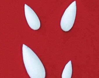 Beveled Teardrop Embellishment Mold, Fondant Accents