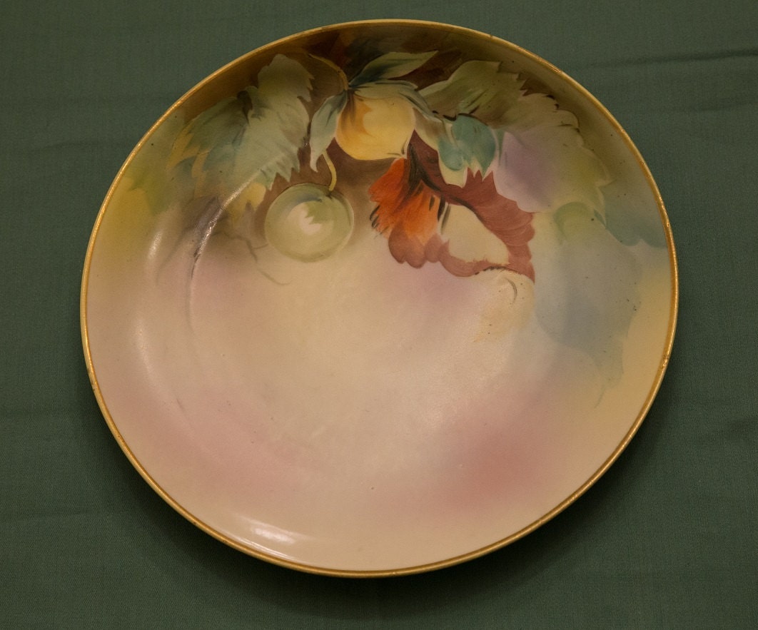 Beautiful Hand Painted Plate Nippon Japan. Marked With Etsy