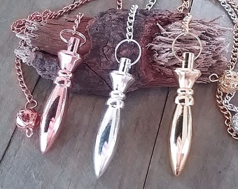 Messing wichelroedependel: Egyptisch ontwerp, koper, goud, zilveren afwerking
