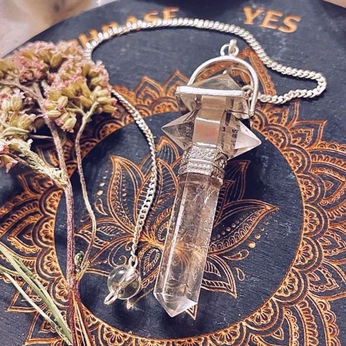 Herkimer Diamond Healing Crystal Dowsing Chakra Pendulum Etsy UK