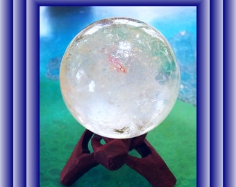 Arkansas Crystal Quartz Sphere z podstawką