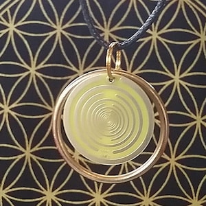 Lakhovsky Oscillator Necklace: 5G Protection EMF Shield Amulet, With Chain