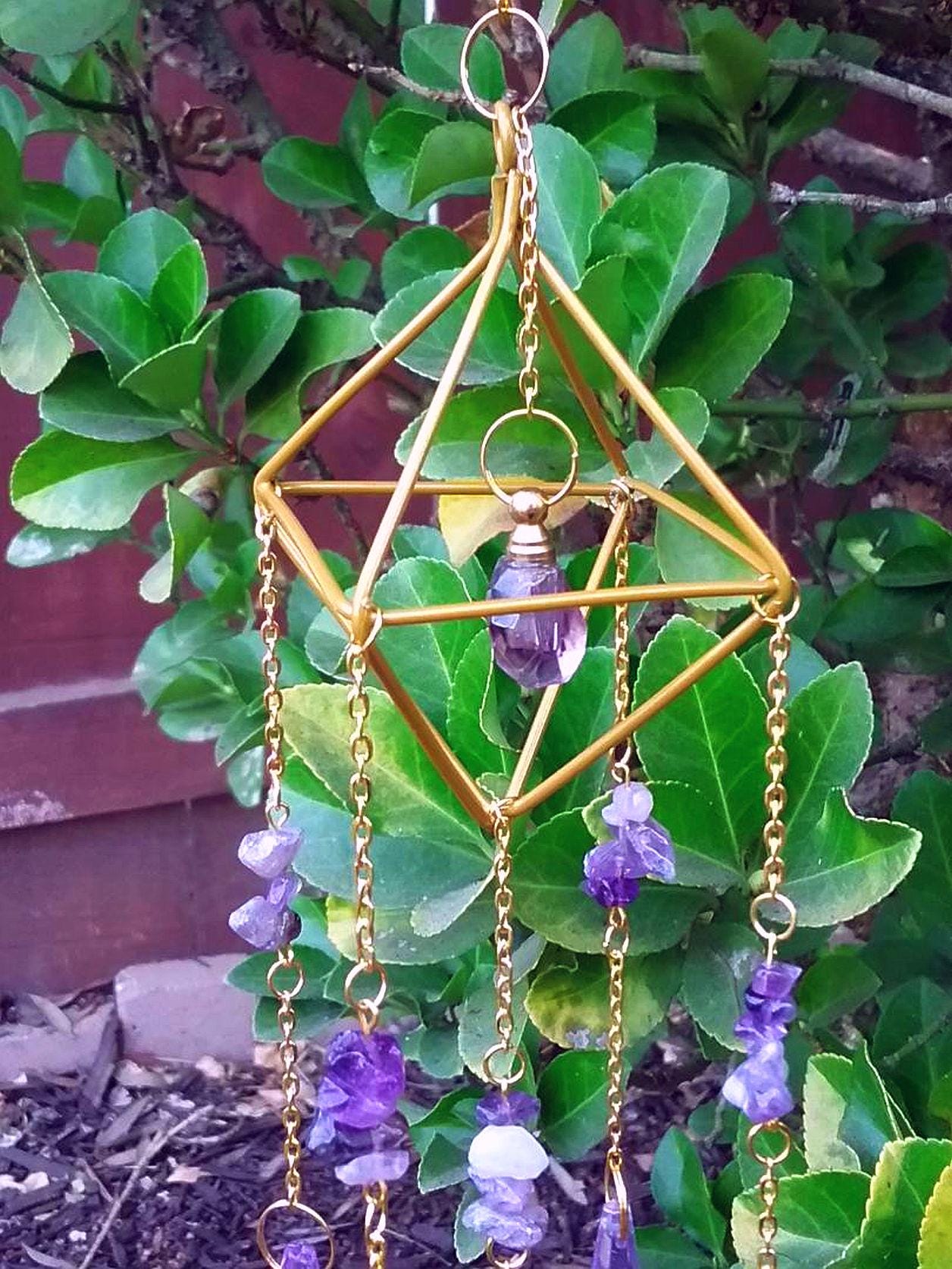 ゴールデンスパイラル・アメジスト（サンキャッチャー） 楽天市場