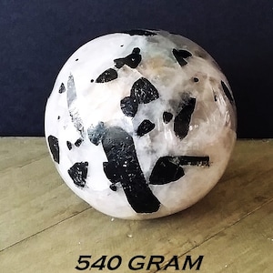 TOURMALINATED QUARTZ Sphere, Large Tourmaline Quartz Sphere - Black Tourmaline In Quartz - Crsystal Sphere  Tourmaline In Crystal Sphere