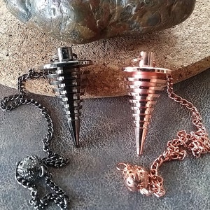 Dowsing Pendulum, PROFESSIONAL JOE SMITH Design Copper Pendulum, Black Titanium Pendulum, Dancing Dowsing Pendulum, Most Accurate Anywhere