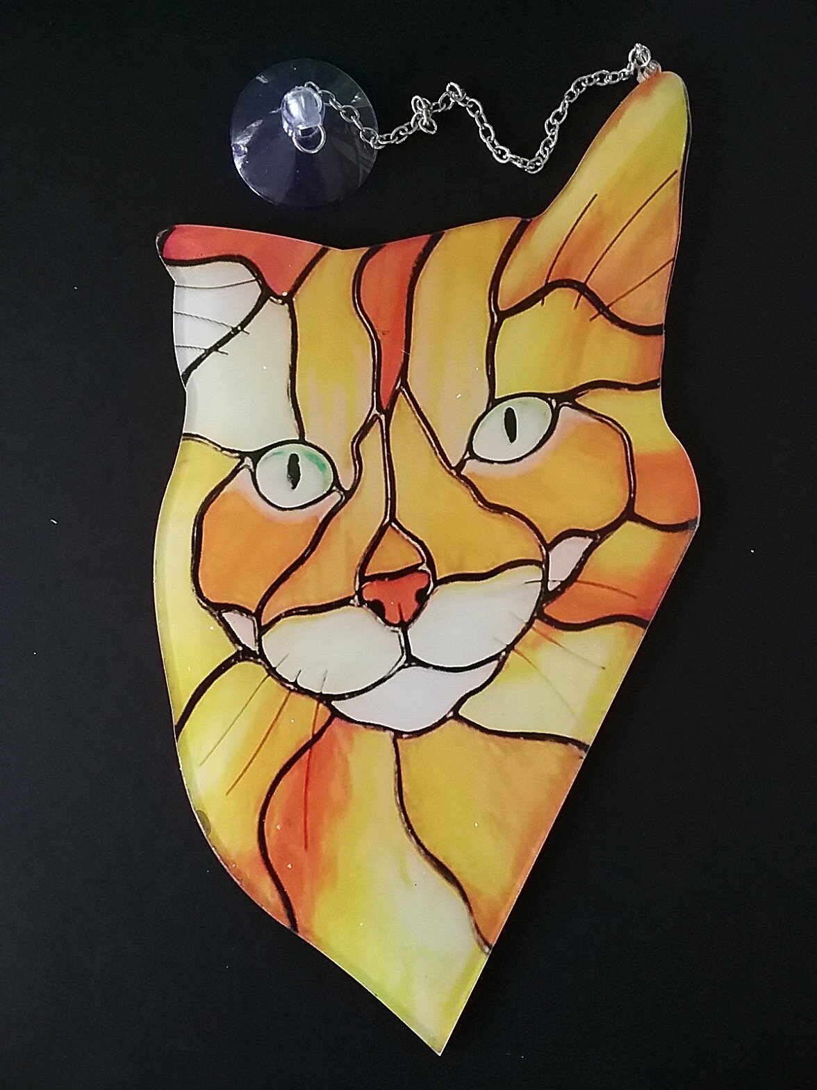 CAT SUNCATCHER Cat Lover Gift Stained Glass Look Suncatcher Etsy