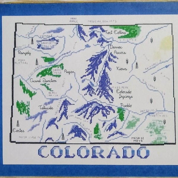Colorado Cross Stitch - Etsy