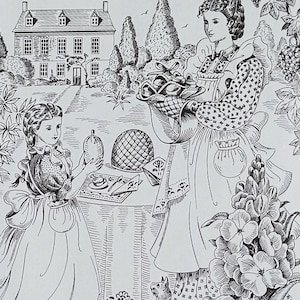 Folkwear 303  English Cottage Kitchen pattern - Apron in Misses' & Girls' sizes, kitchen linens and more (1992)  *K5936